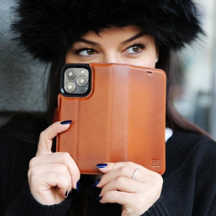 iPhone 13 Serie Leder Wallet Case