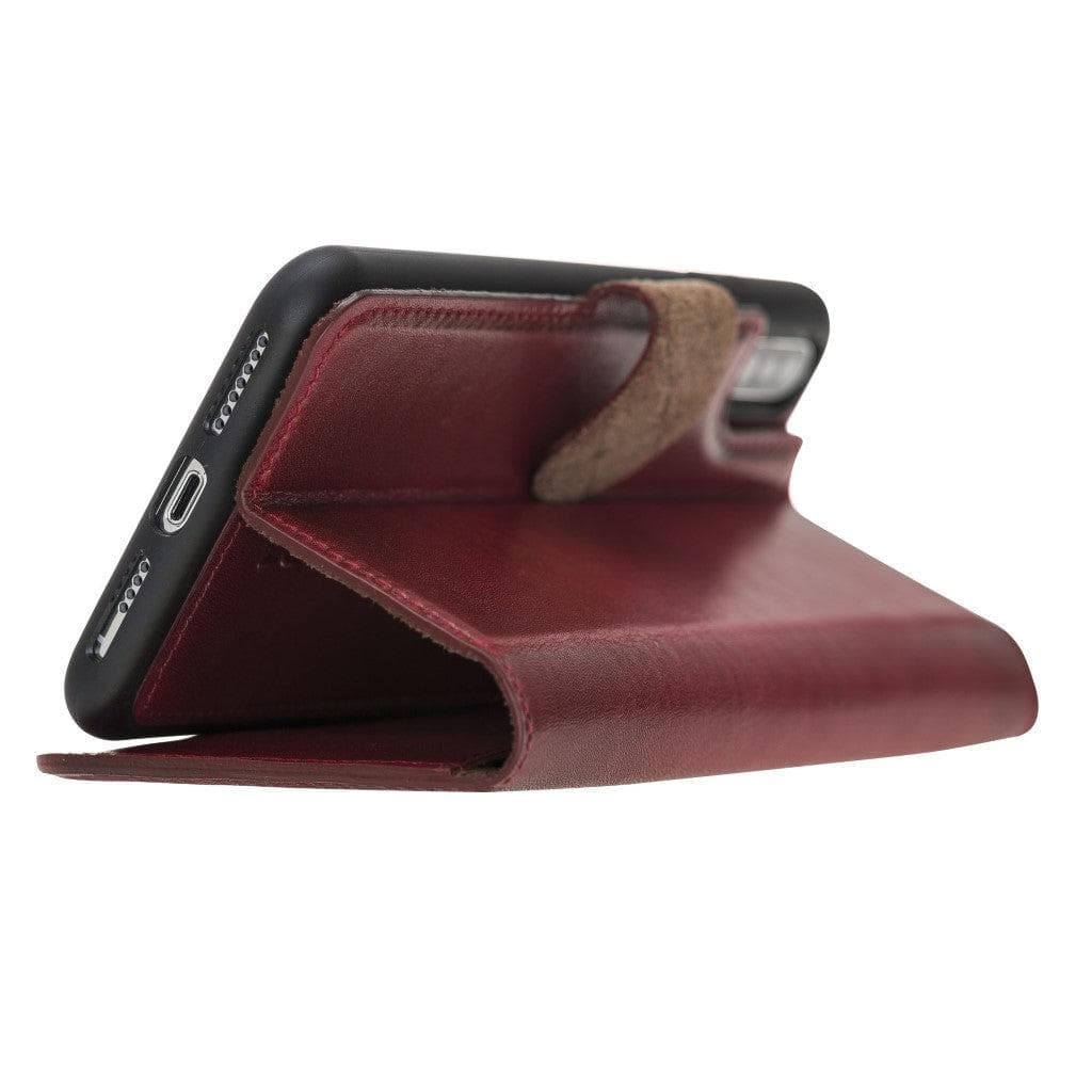 iPhone X Series Genuine Leather Detachable Magic Wallet Case