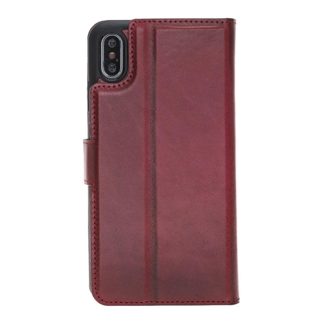 iPhone X Series Genuine Leather Detachable Magic Wallet Case