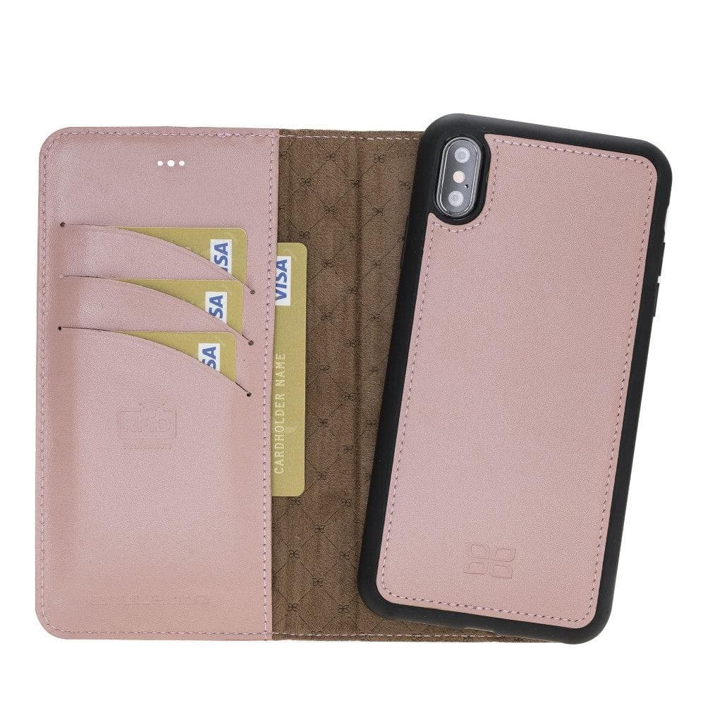 iPhone X Series Genuine Leather Detachable Magic Wallet Case