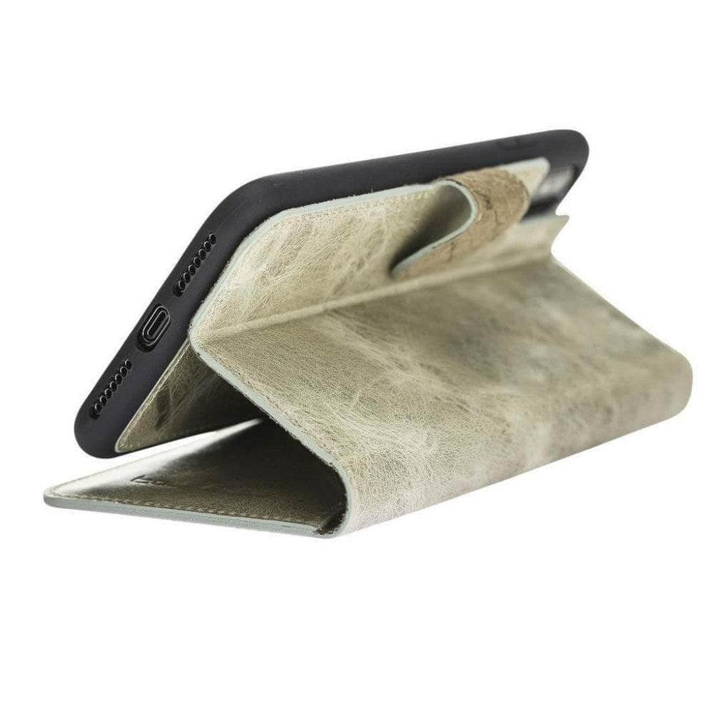iPhone X Series Genuine Leather Detachable Magic Wallet Case