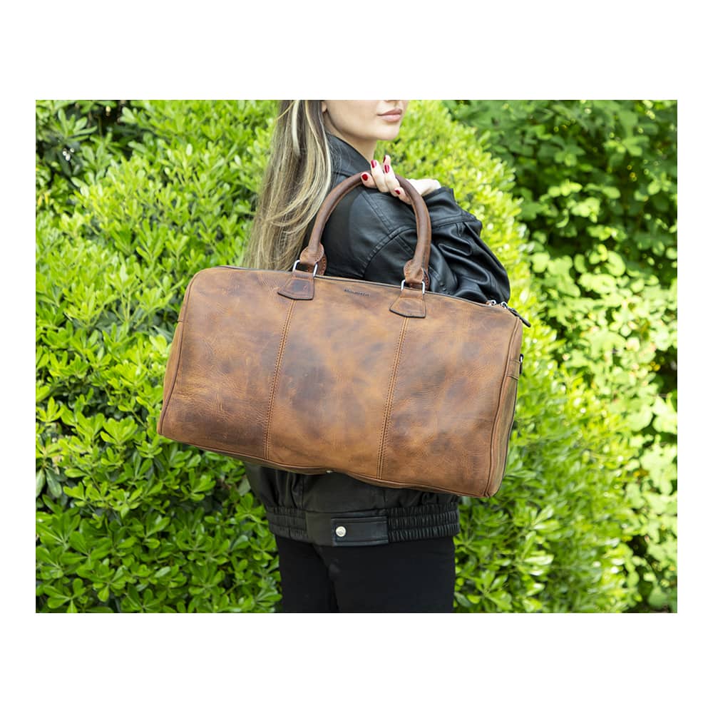 Dolly Men / Women Genuine Leather Sports / Travel Bags