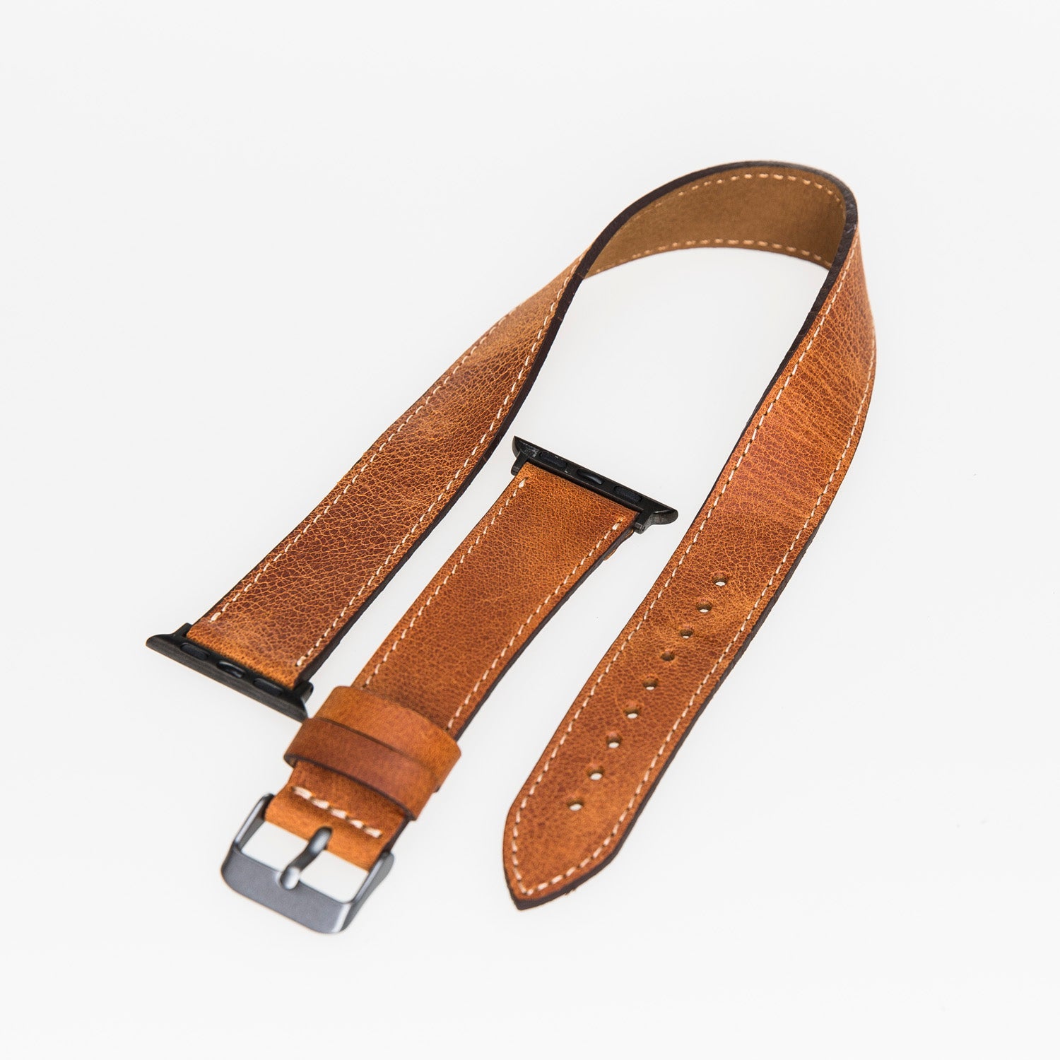 Bracelet de montre Hector en cuir véritable pour Apple iWatch