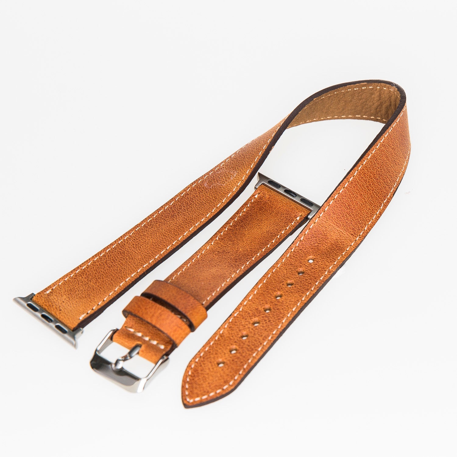 Bracelet de montre Hector en cuir véritable pour Apple iWatch