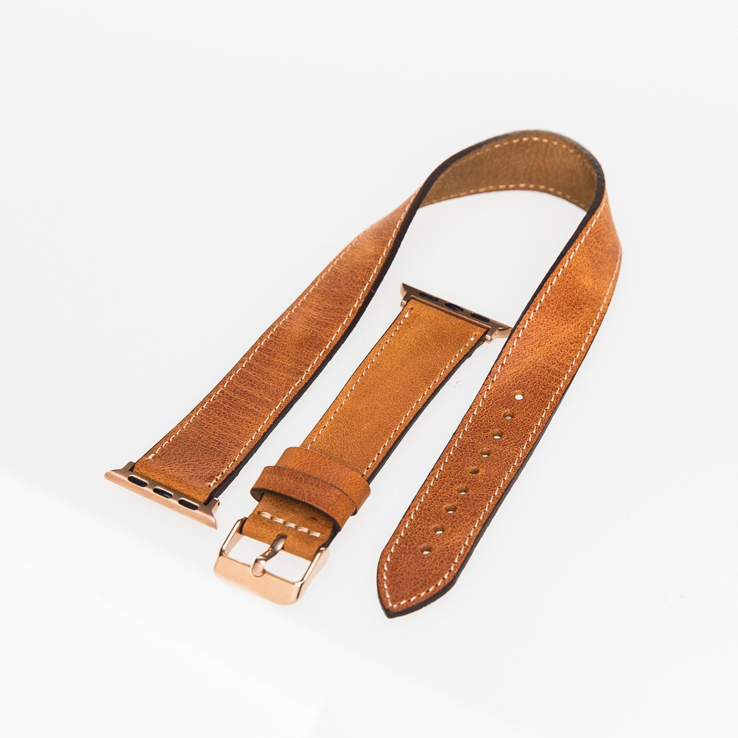 Bracelet de montre Hector en cuir véritable pour Apple iWatch