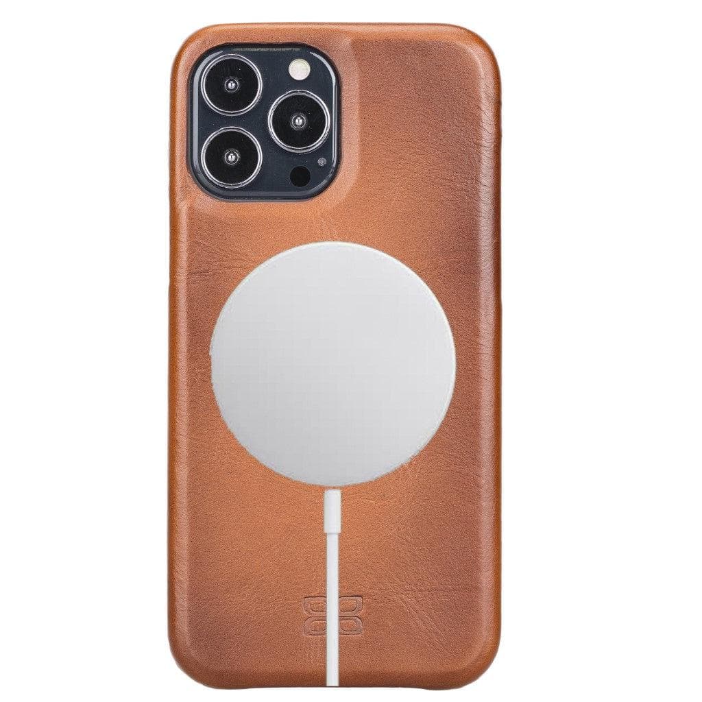 Coque arrière intégrale en cuir véritable pour iPhone 13 série F360