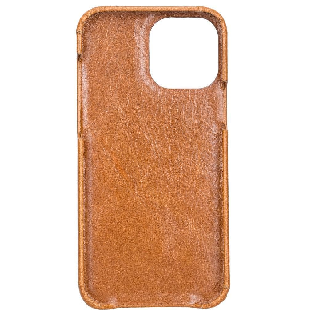 Coque arrière intégrale en cuir véritable pour iPhone 13 série F360
