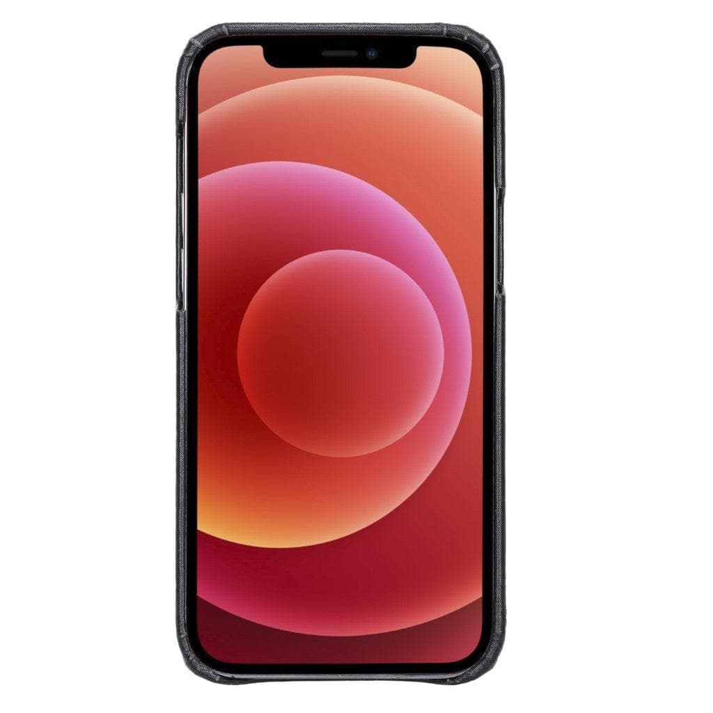 Coque arrière intégrale en cuir véritable pour iPhone 13 série F360