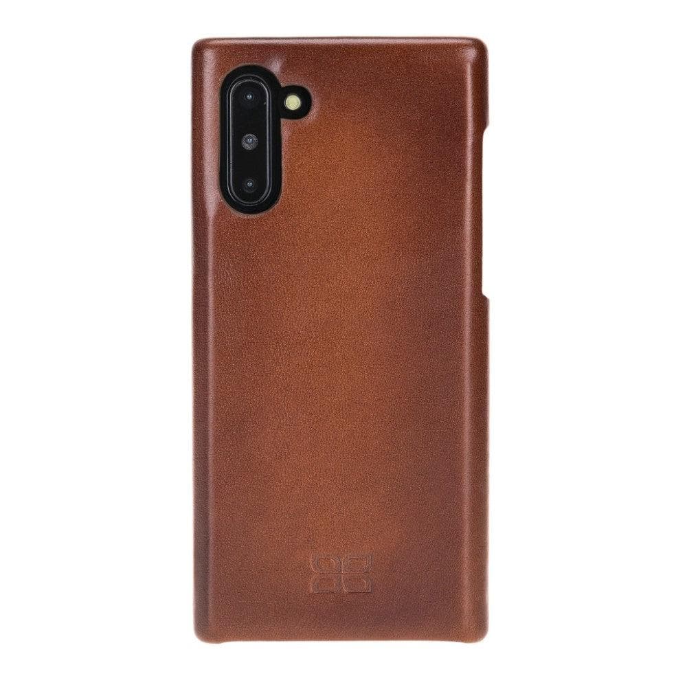 Coque arrière intégrale en cuir véritable pour Samsung Galaxy Note 10 (F360)