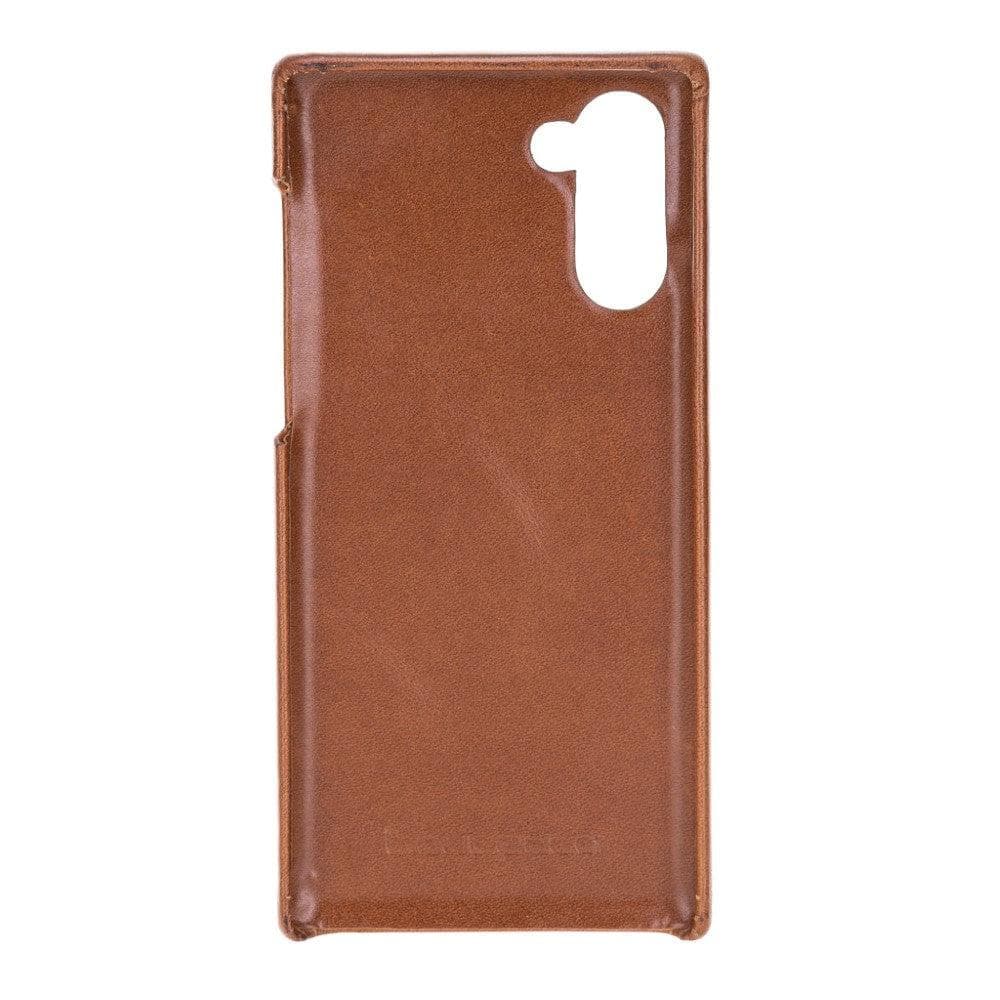 Coque arrière intégrale en cuir véritable pour Samsung Galaxy Note 10 (F360)