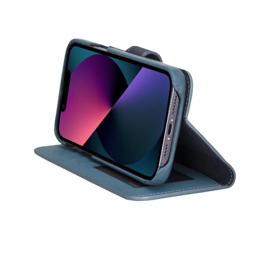 Étui portefeuille amovible magique en cuir véritable F360 pour iPhone 13 Series