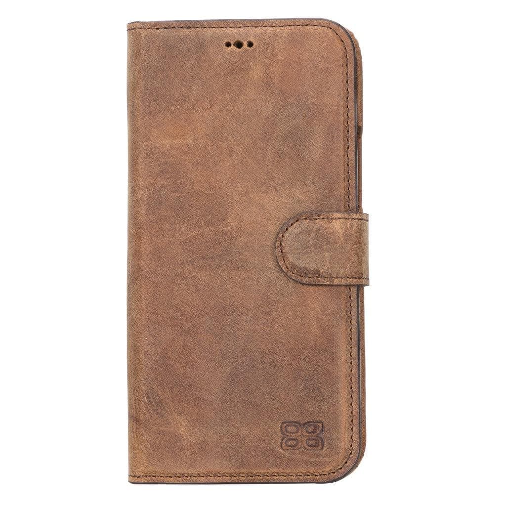 Étui portefeuille amovible magique en cuir véritable F360 pour iPhone 13 Series