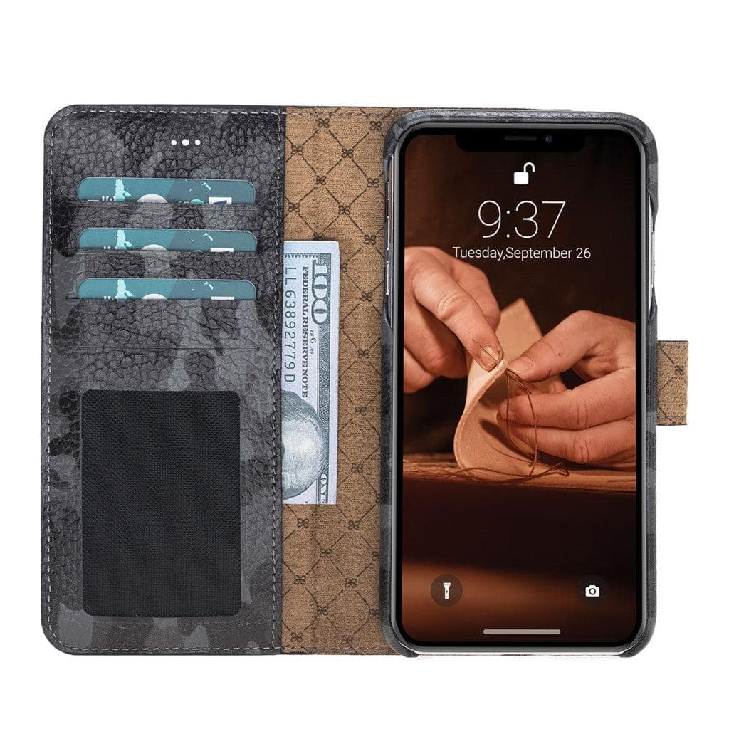 iPhone X Series Genuine Leather F360 Magic Wallet Detachable Wallet Case