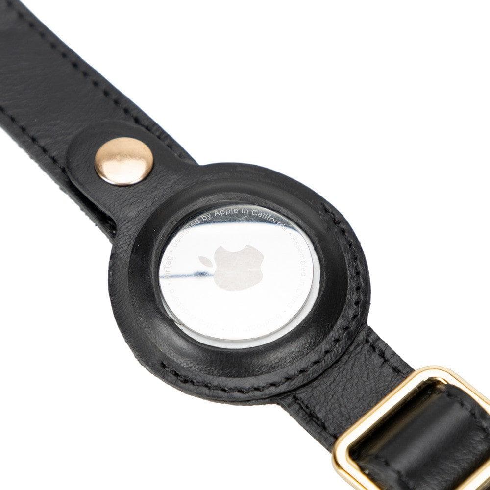 Collier en cuir Scooby pour chien avec emplacement AirTag