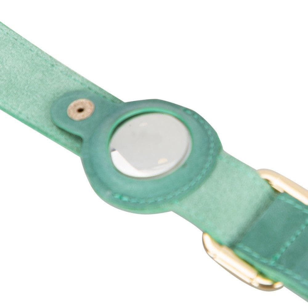 Collier en cuir Scooby pour chien avec emplacement AirTag