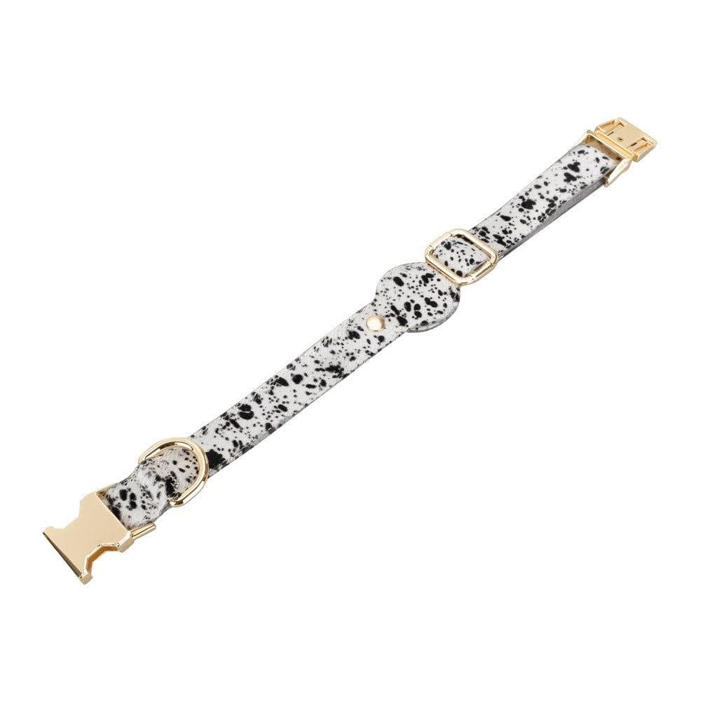 Collier en cuir Scooby pour chien avec emplacement AirTag