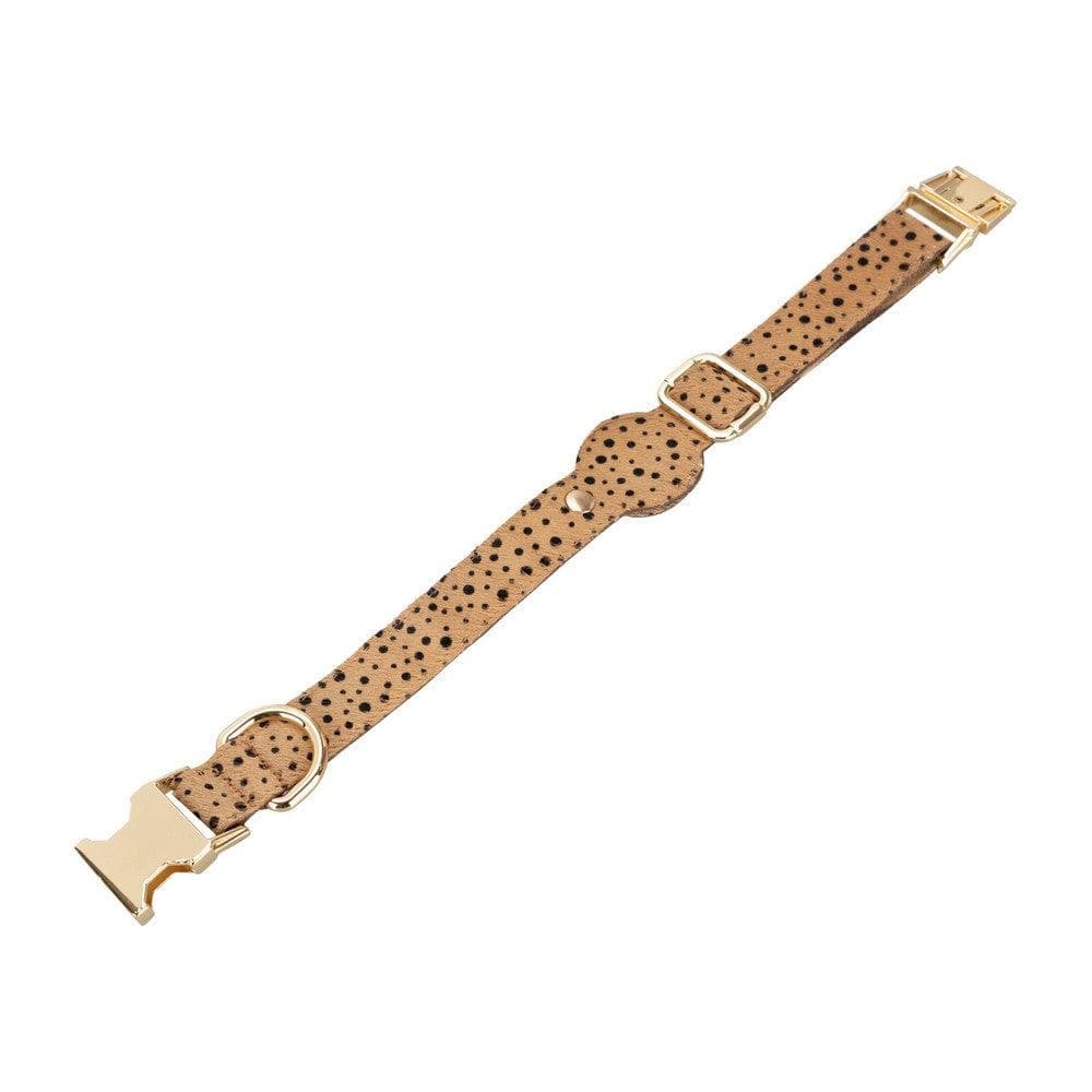 Collier en cuir Scooby pour chien avec emplacement AirTag