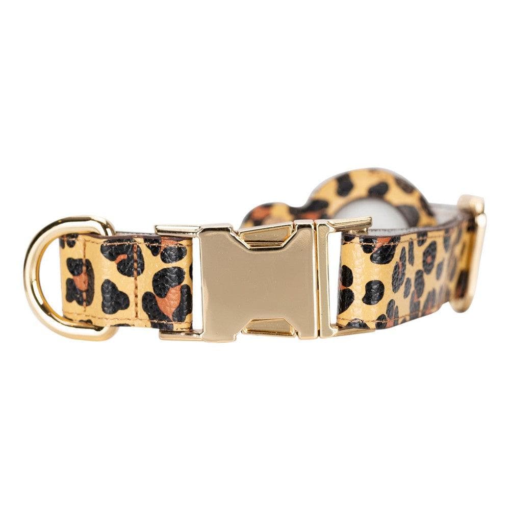 Collier en cuir Scooby pour chien avec emplacement AirTag