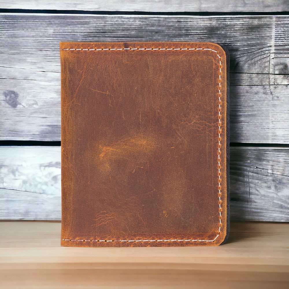 Porte-cartes polyvalent en cuir véritable