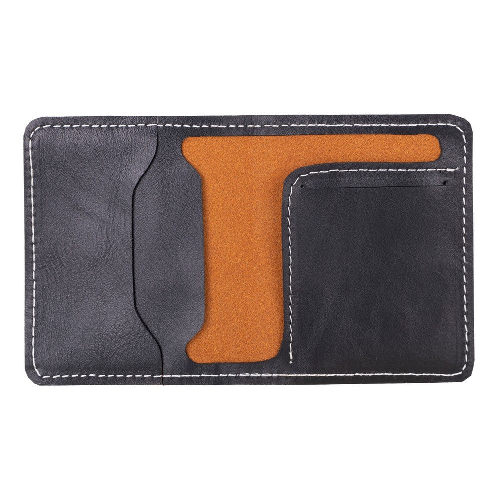 Porte-cartes polyvalent en cuir véritable