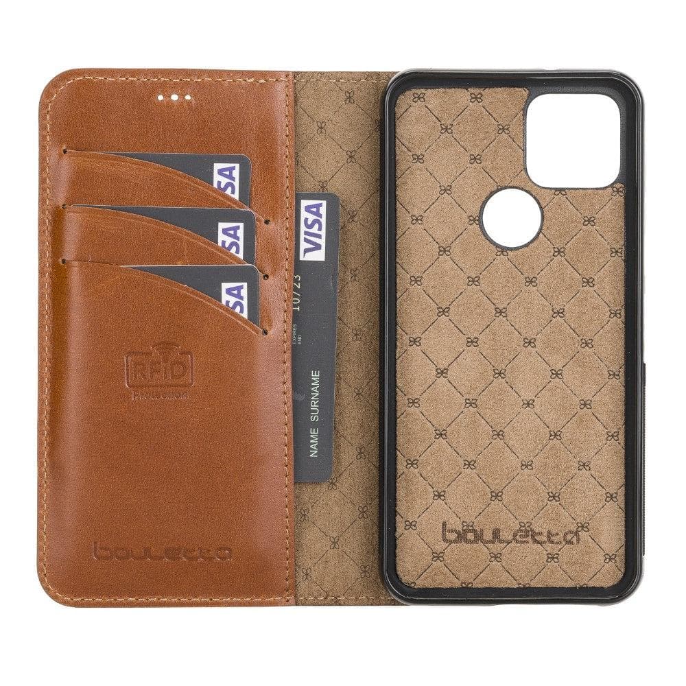 Google Pixel 5 Genuine Leather Magic Detachable Wallet Case