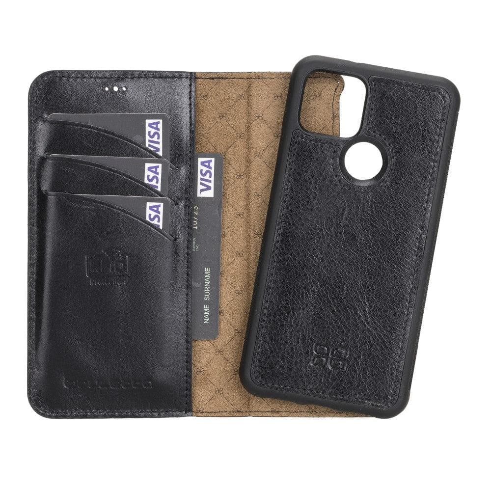 Google Pixel 5 Genuine Leather Magic Detachable Wallet Case
