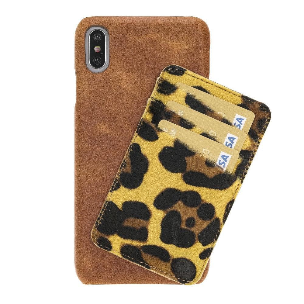 Ultimate Jacket iPhone XS Max Genuine Leather Case with Detachable Card Holder / UJ DE