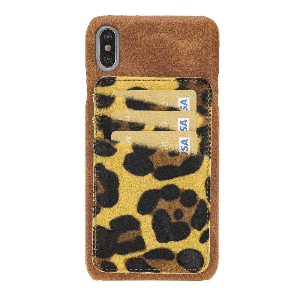Ultimate Jacket iPhone XS Max Genuine Leather Case with Detachable Card Holder / UJ DE