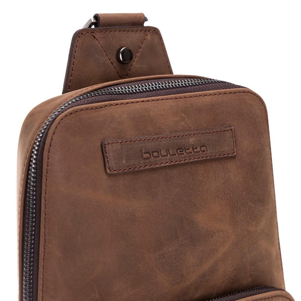 Priene Genuine Leather Crossbody Bag for Women and Men