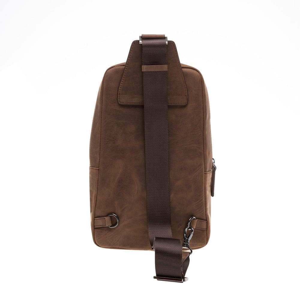 Priene Genuine Leather Crossbody Bag for Women and Men
