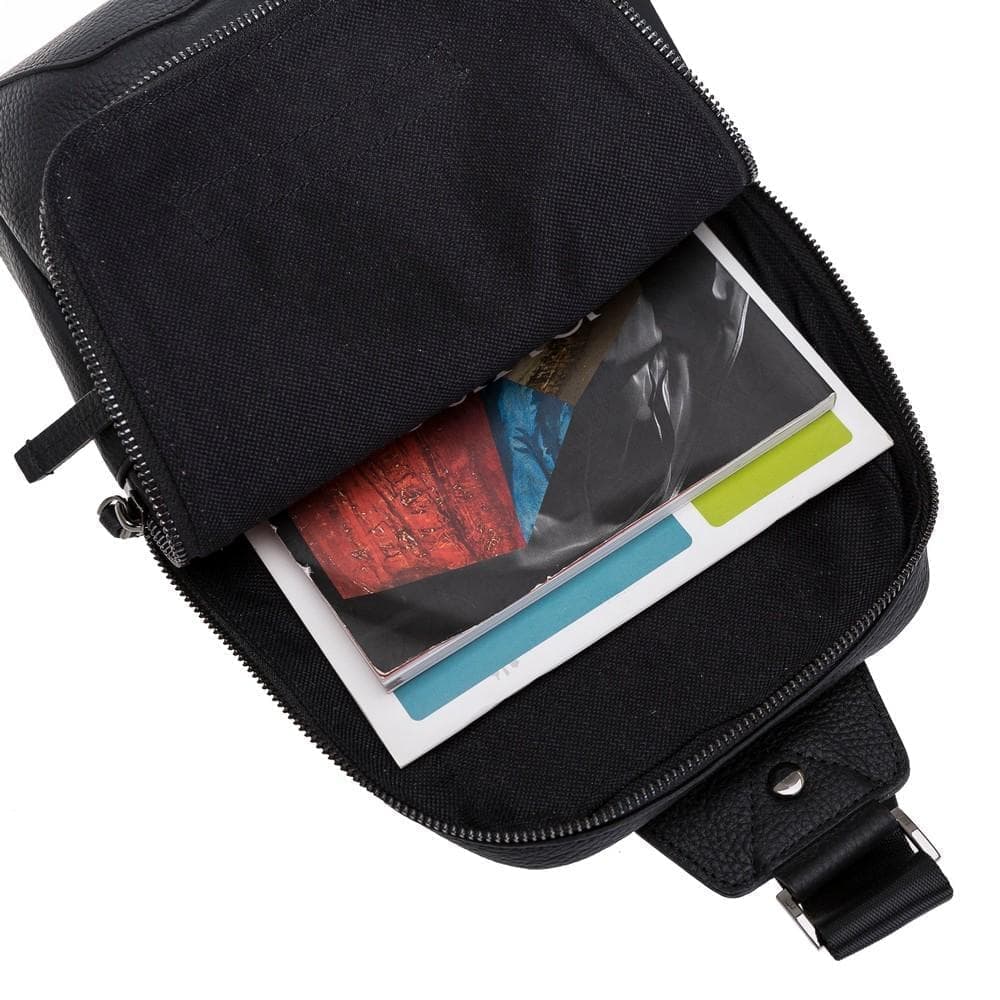 Priene Genuine Leather Crossbody Bag for Women and Men