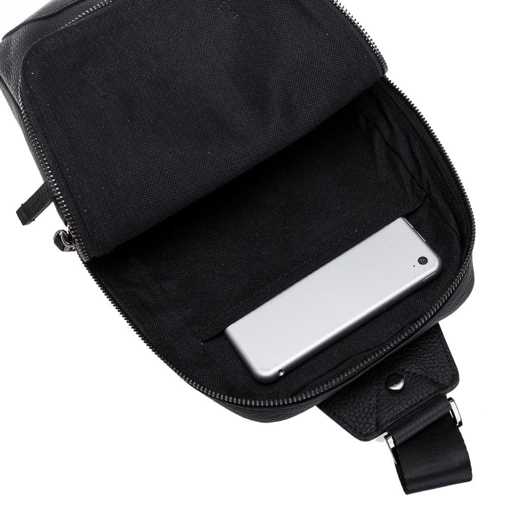 Priene Genuine Leather Crossbody Bag for Women and Men
