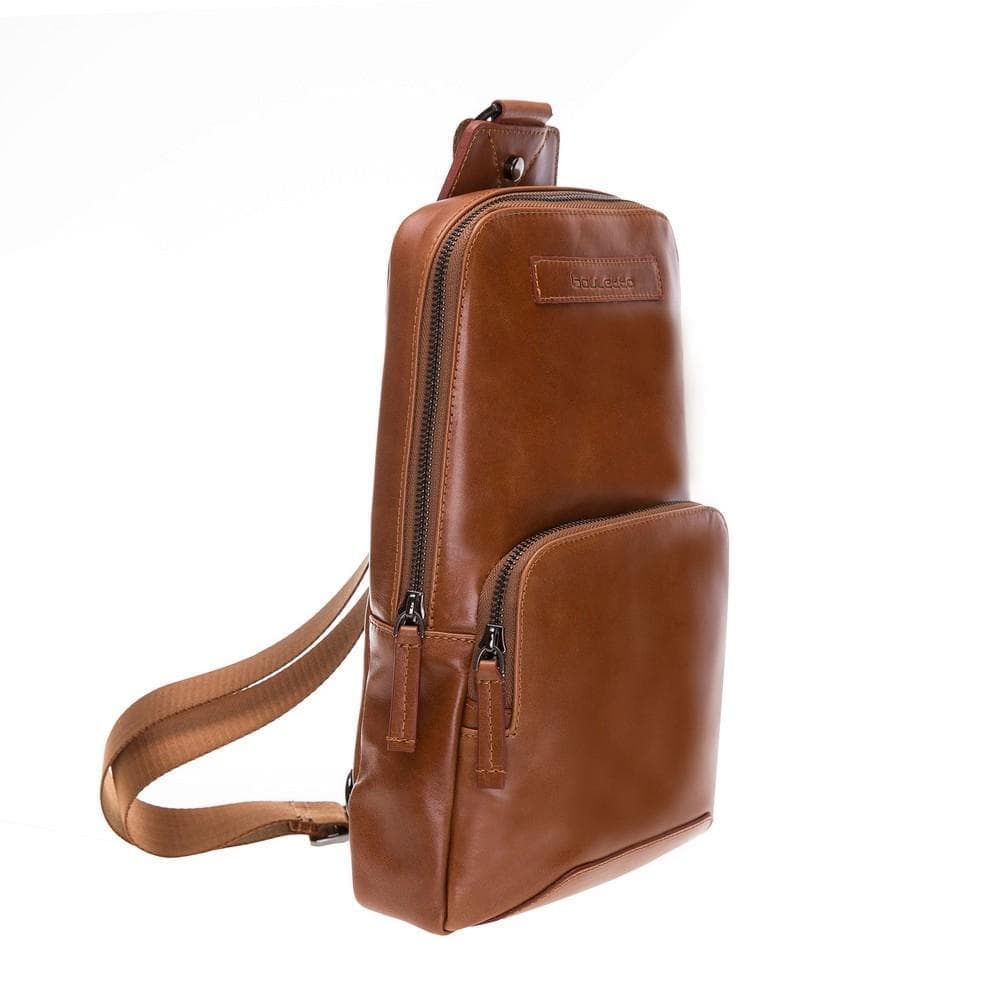 Priene Genuine Leather Crossbody Bag for Women and Men