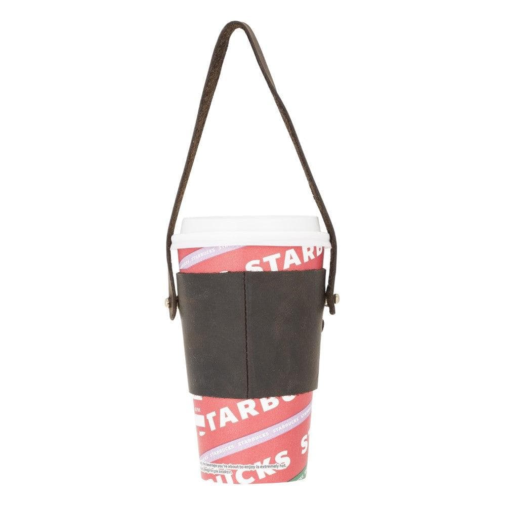 Genuine Leather Coffee Cup Case