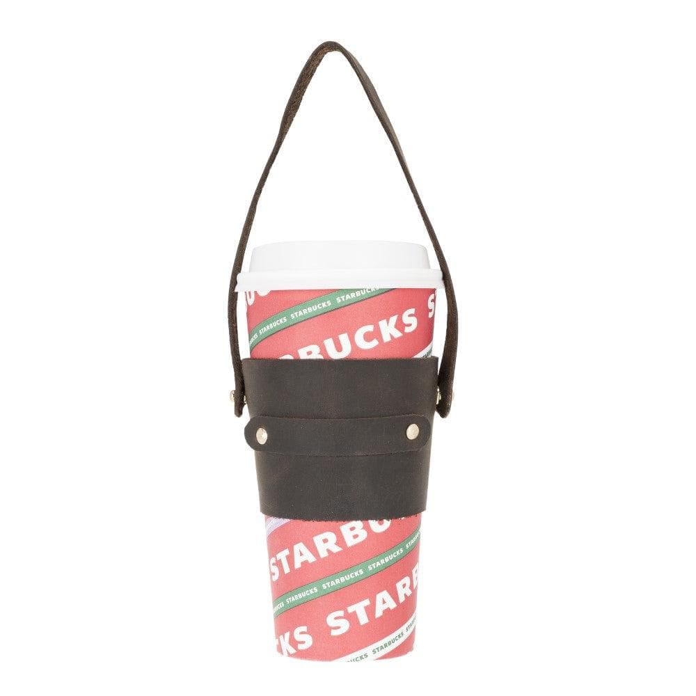 Genuine Leather Coffee Cup Case