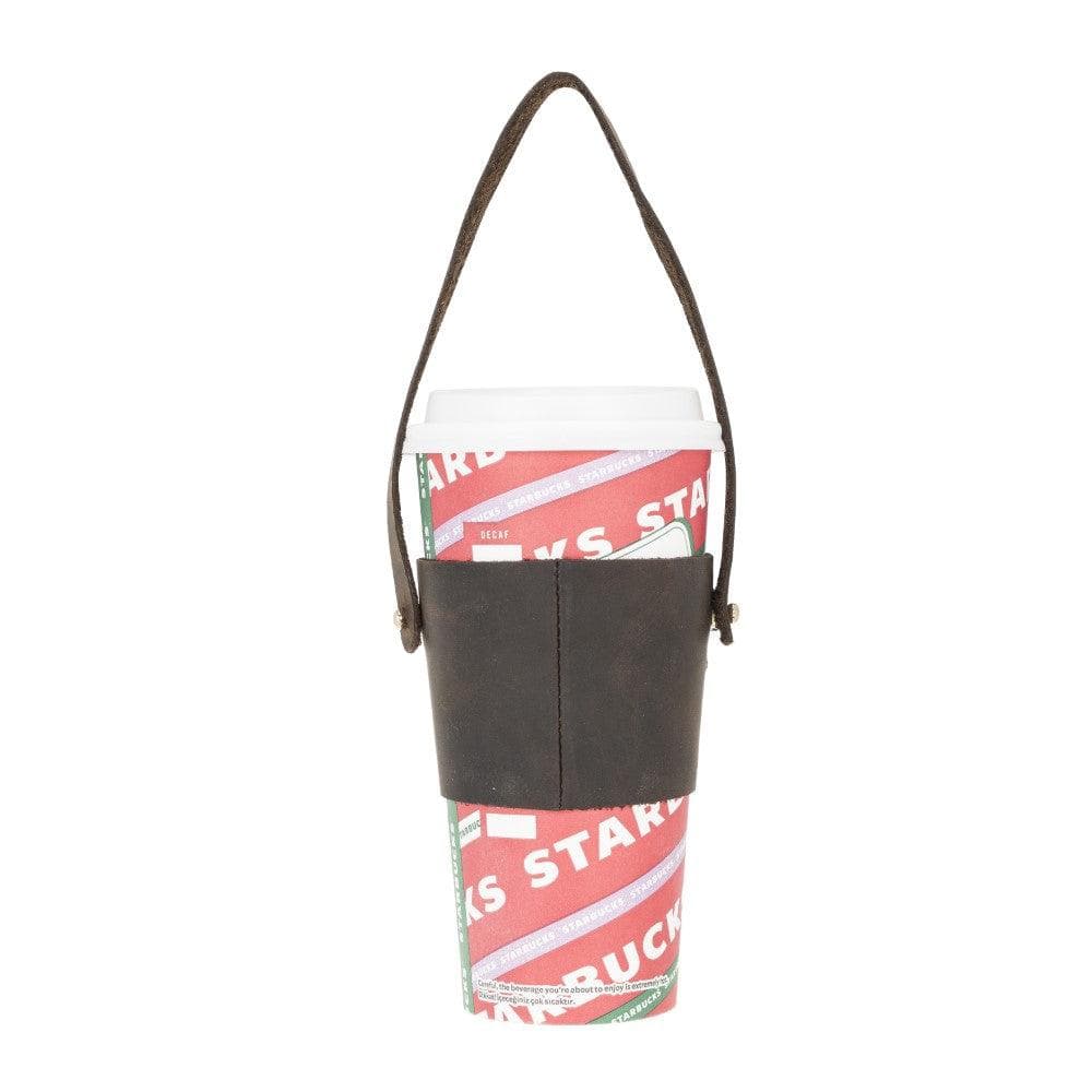 Genuine Leather Coffee Cup Case