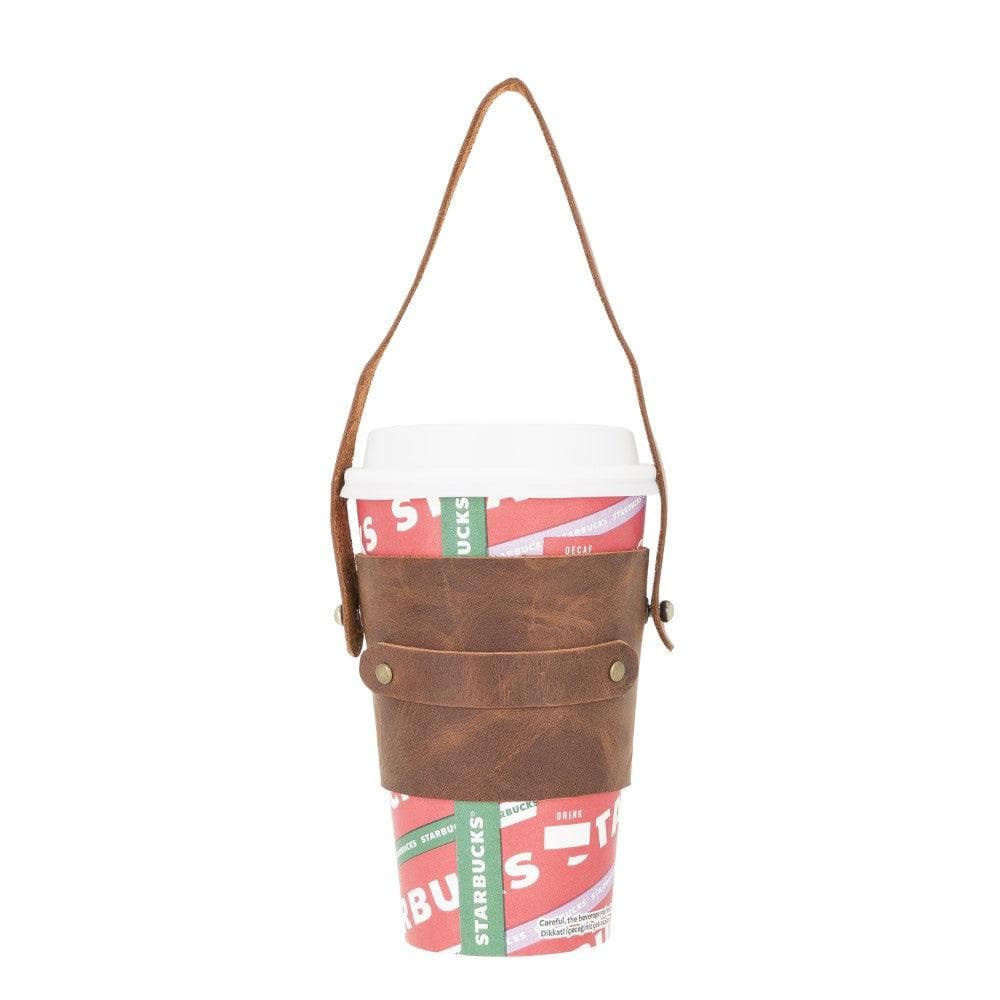 Genuine Leather Coffee Cup Case