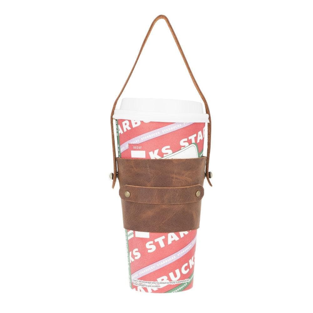 Genuine Leather Coffee Cup Case