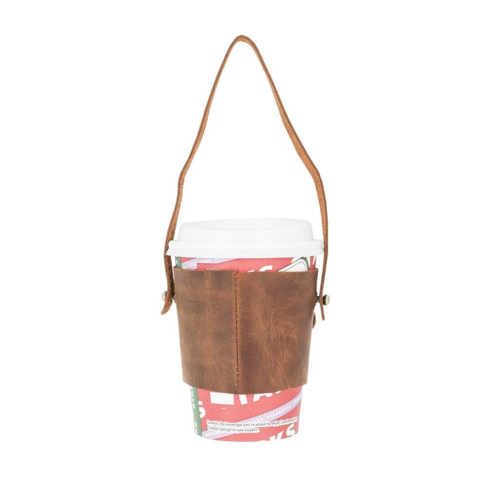 Genuine Leather Coffee Cup Case