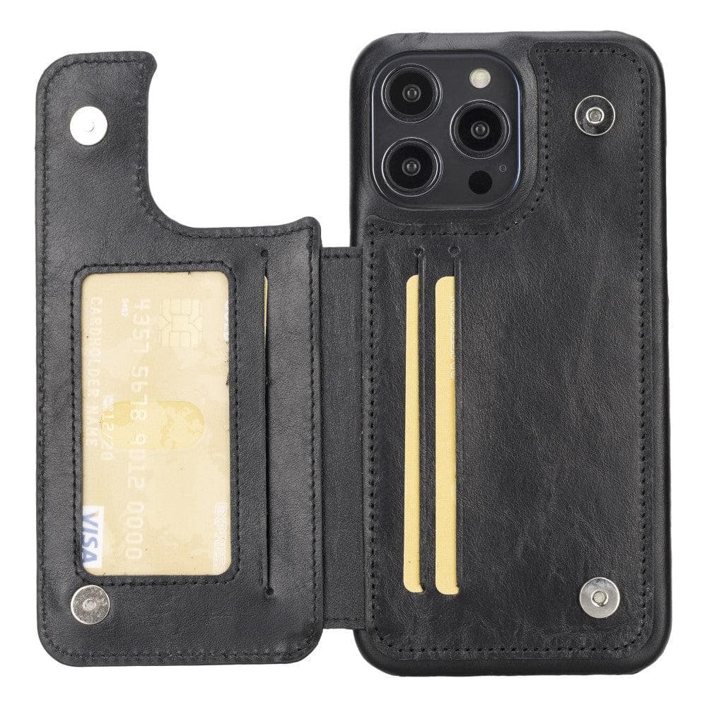 Étui portefeuille en cuir véritable Ultimate Book pour iPhone 14 Pro Max (6,7")