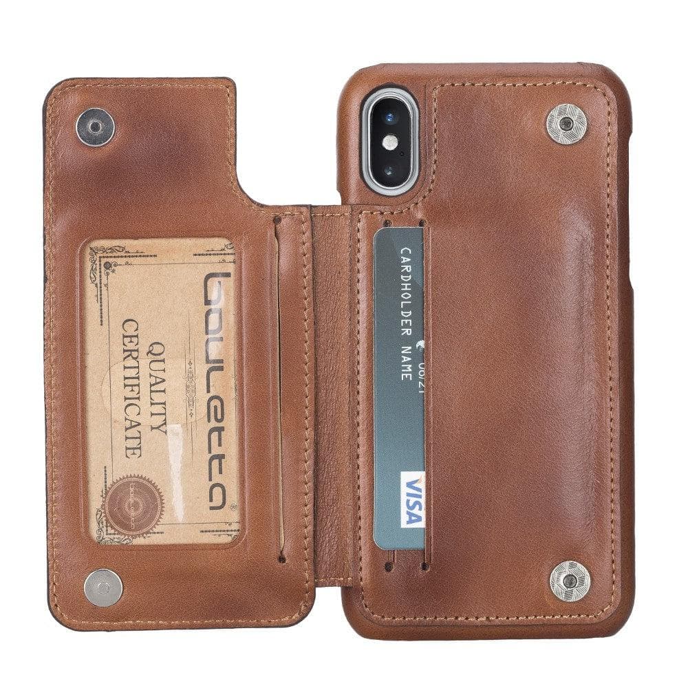 iPhone X Series Genuine Leather Ultimate Holder Back Cover