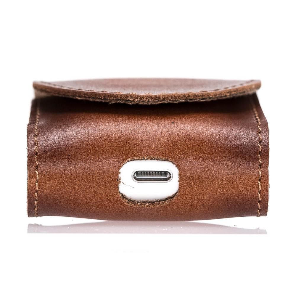 Mai Magnet Genuine Leather Case for Apple AirPods (1st and 2nd Generation)