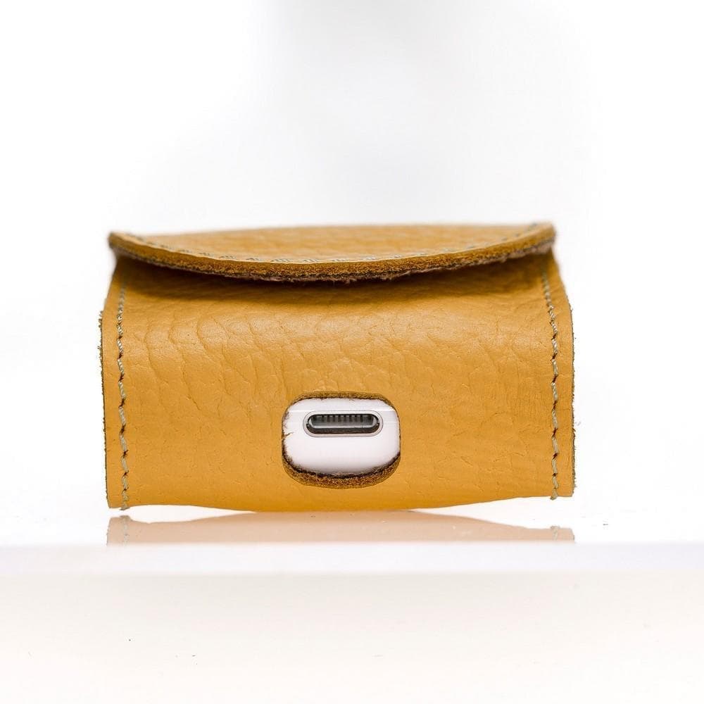 Mai Magnet Genuine Leather Case for Apple AirPods (1st and 2nd Generation)
