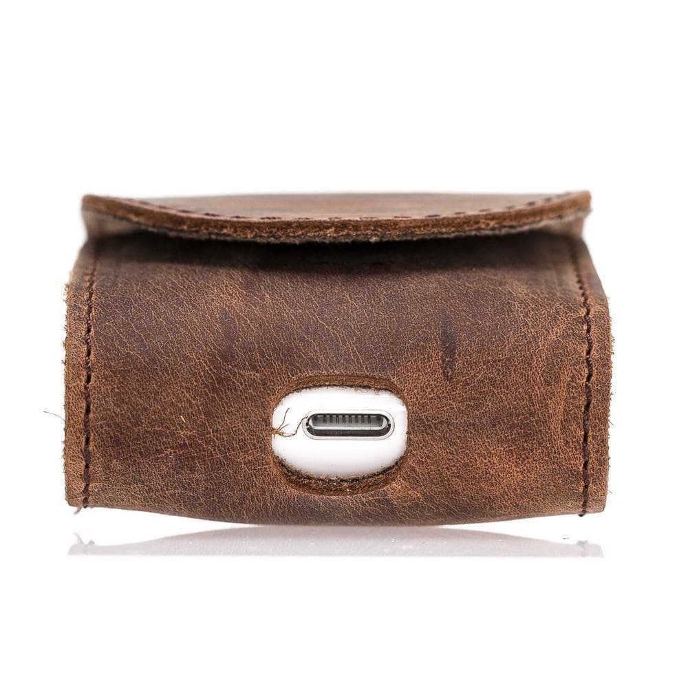 Mai Magnet Genuine Leather Case for Apple AirPods (1st and 2nd Generation)