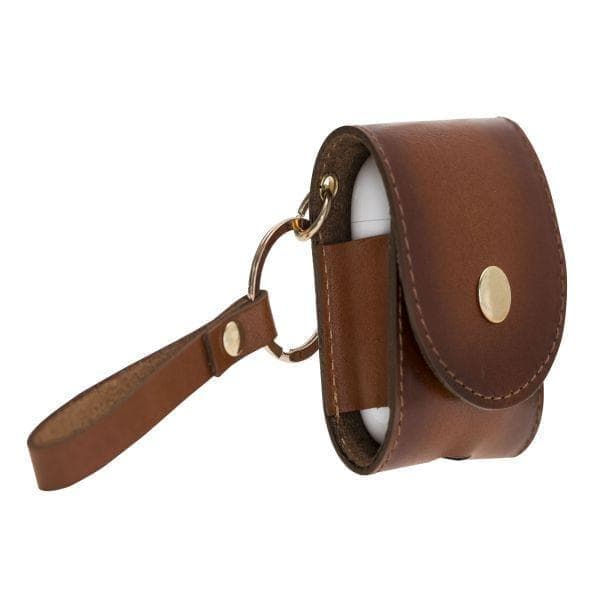 Mai Genuine Leather Snap Case for Apple AirPods (3st and 4nd Generation)