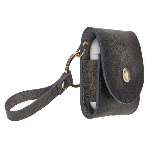 Mai Genuine Leather Snap Case for Apple AirPods (3st and 4nd Generation)