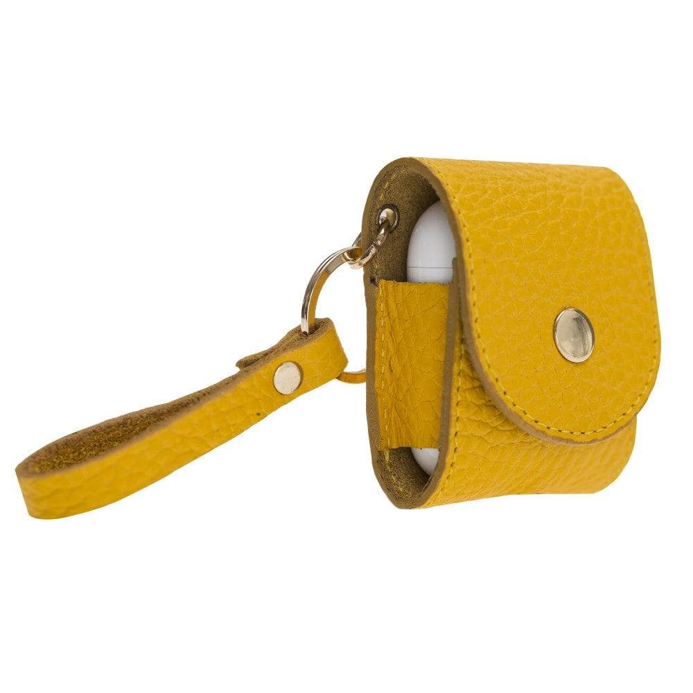 Mai Genuine Leather Snap Case for Apple AirPods (3st and 4nd Generation)