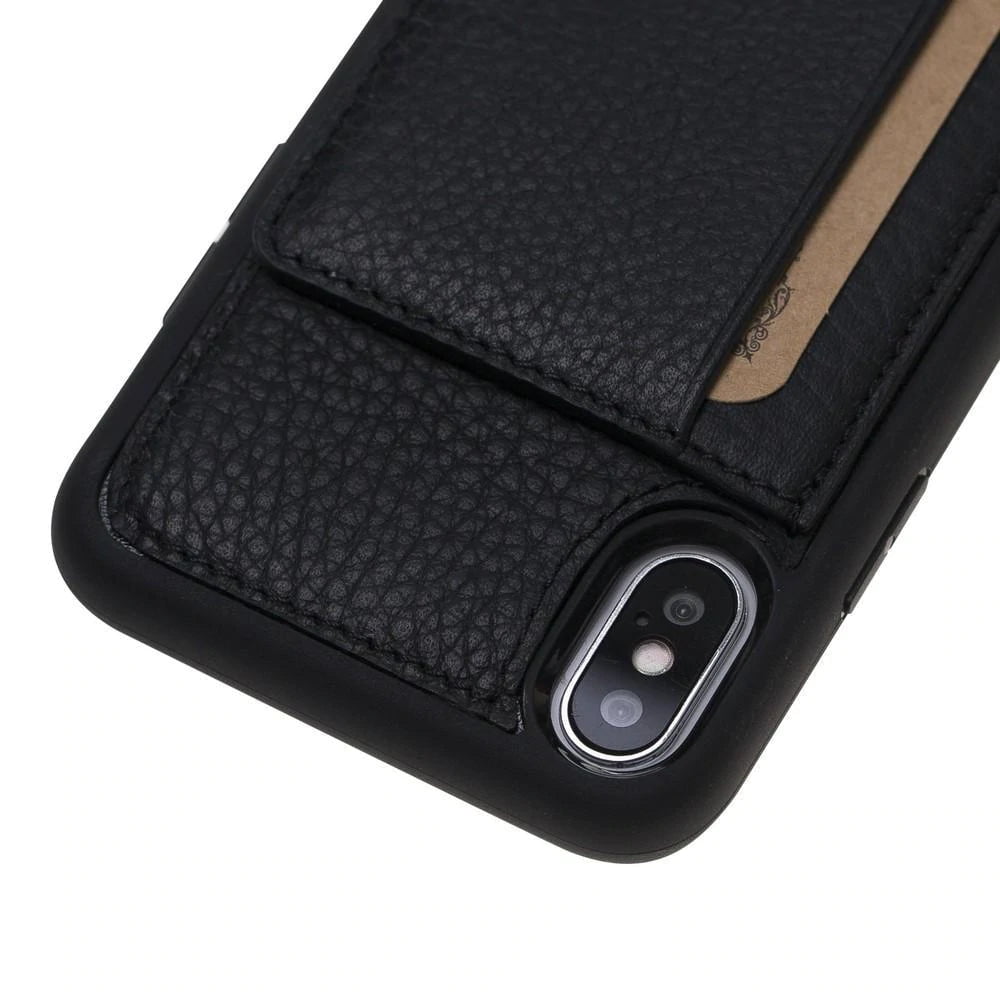 iPhone X Series Genuine Leather Flex Stand Case