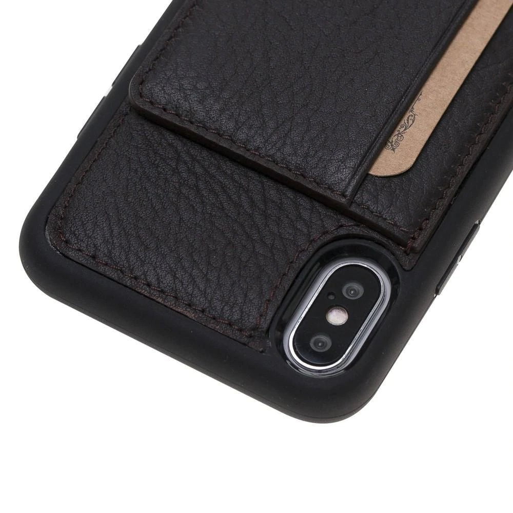 iPhone X Series Genuine Leather Flex Stand Case