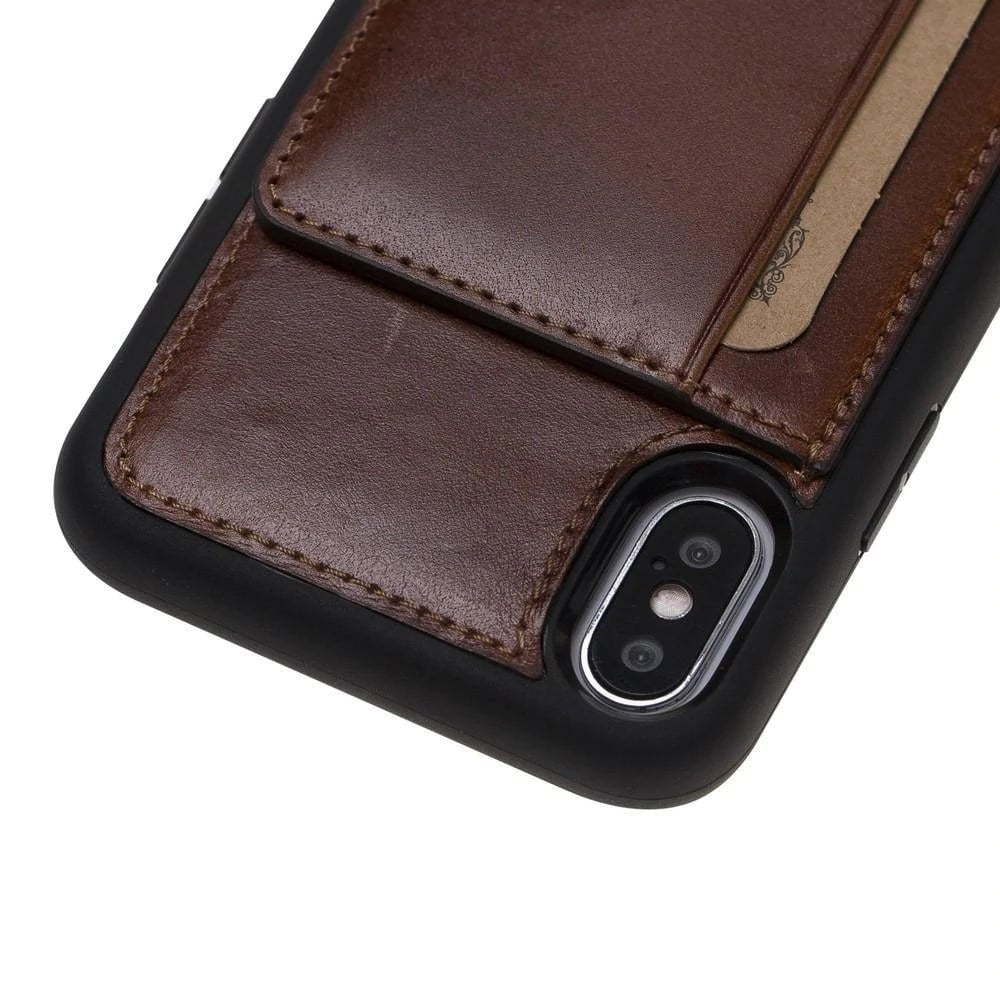 iPhone X Series Genuine Leather Flex Stand Case